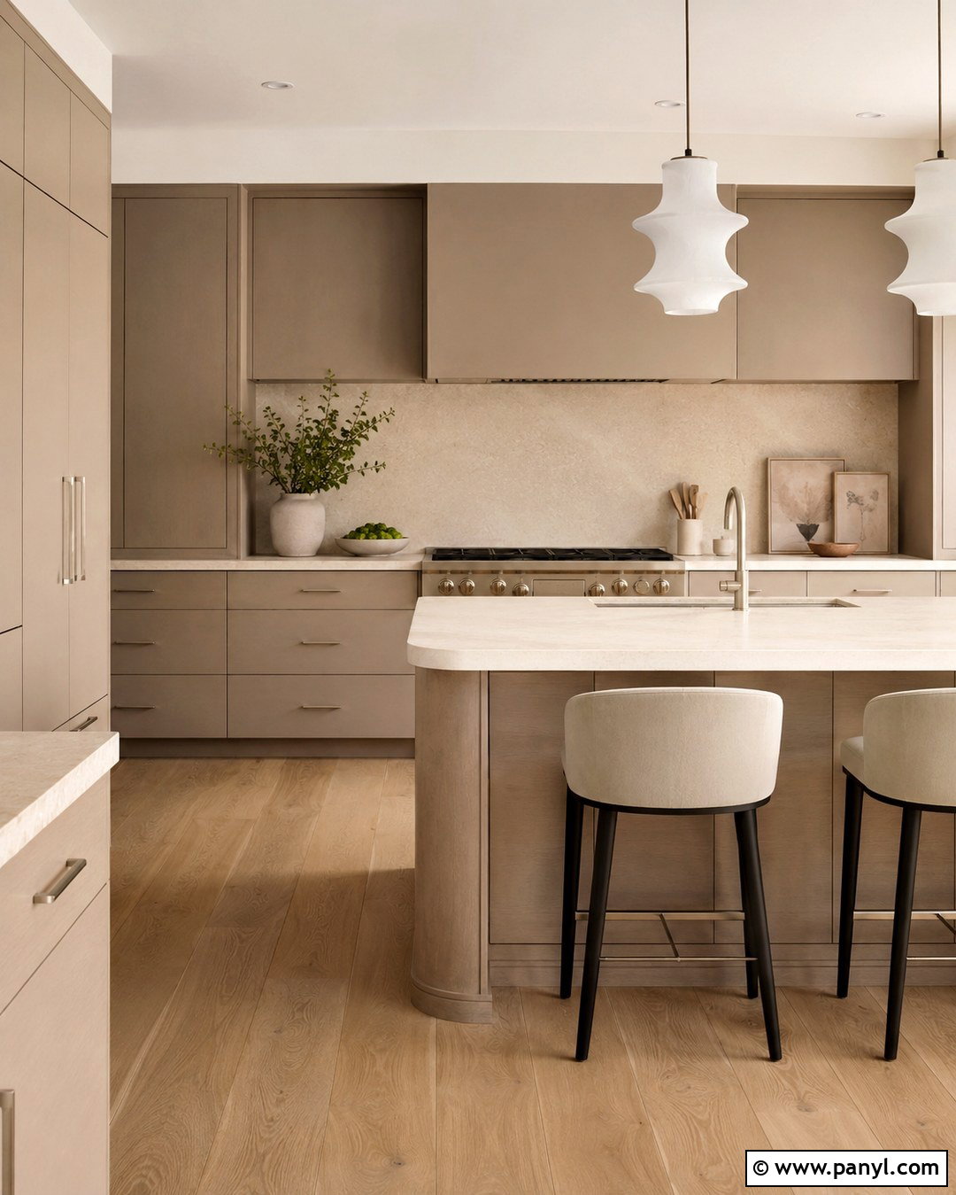 Taupe Cabinets Matching Taupe Walls - 20 Cabinets Matching Wall Color Ideas