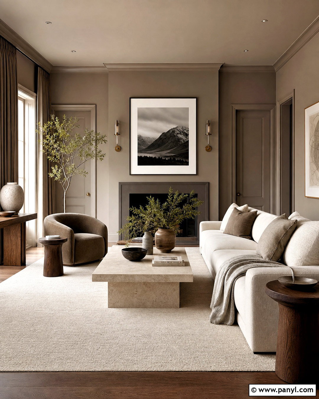Taupe Color Drenched Room - 20 taupe interior ideas