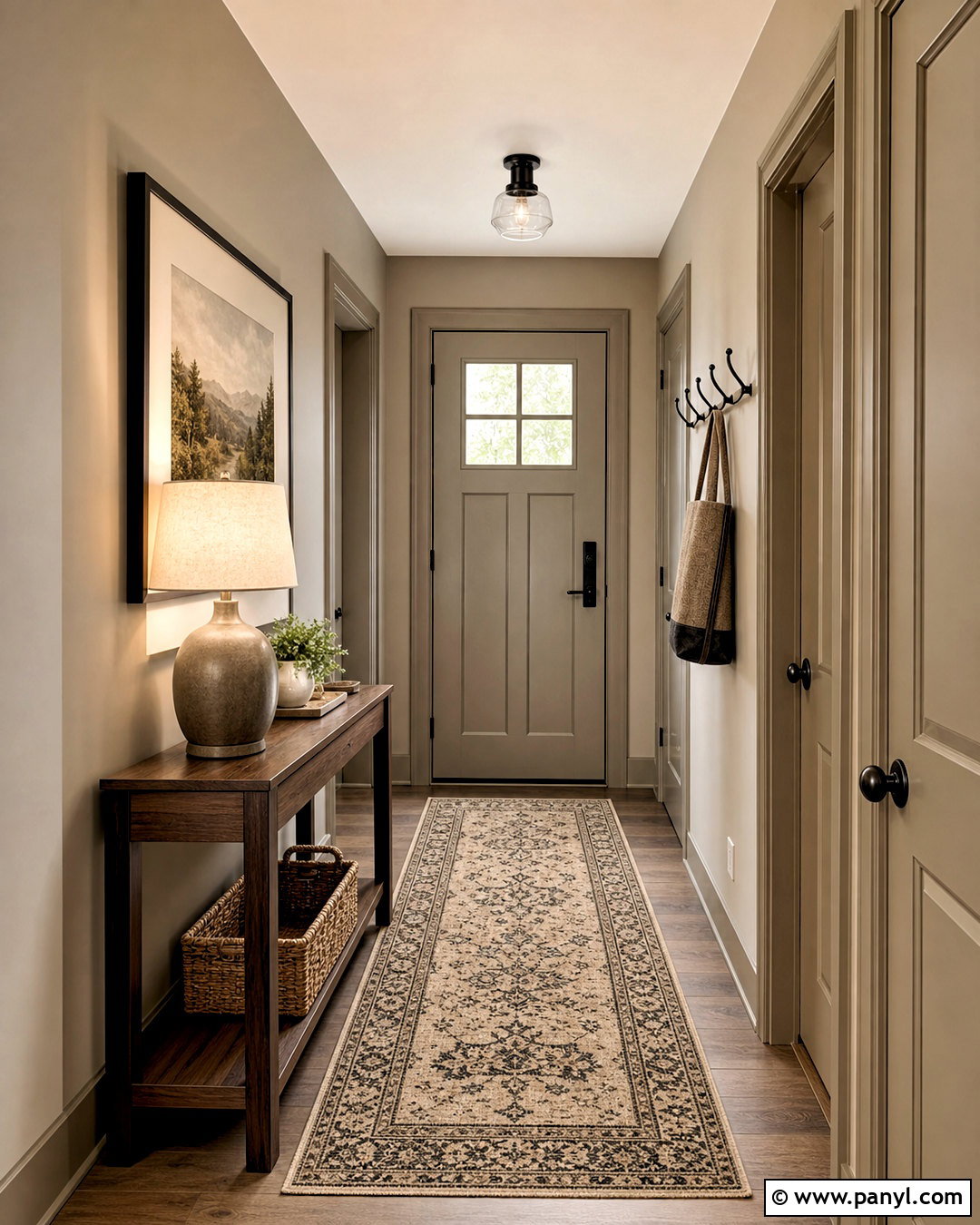 Taupe Entryway Walls And Trim - 20 monochromatic walls and trim ideas