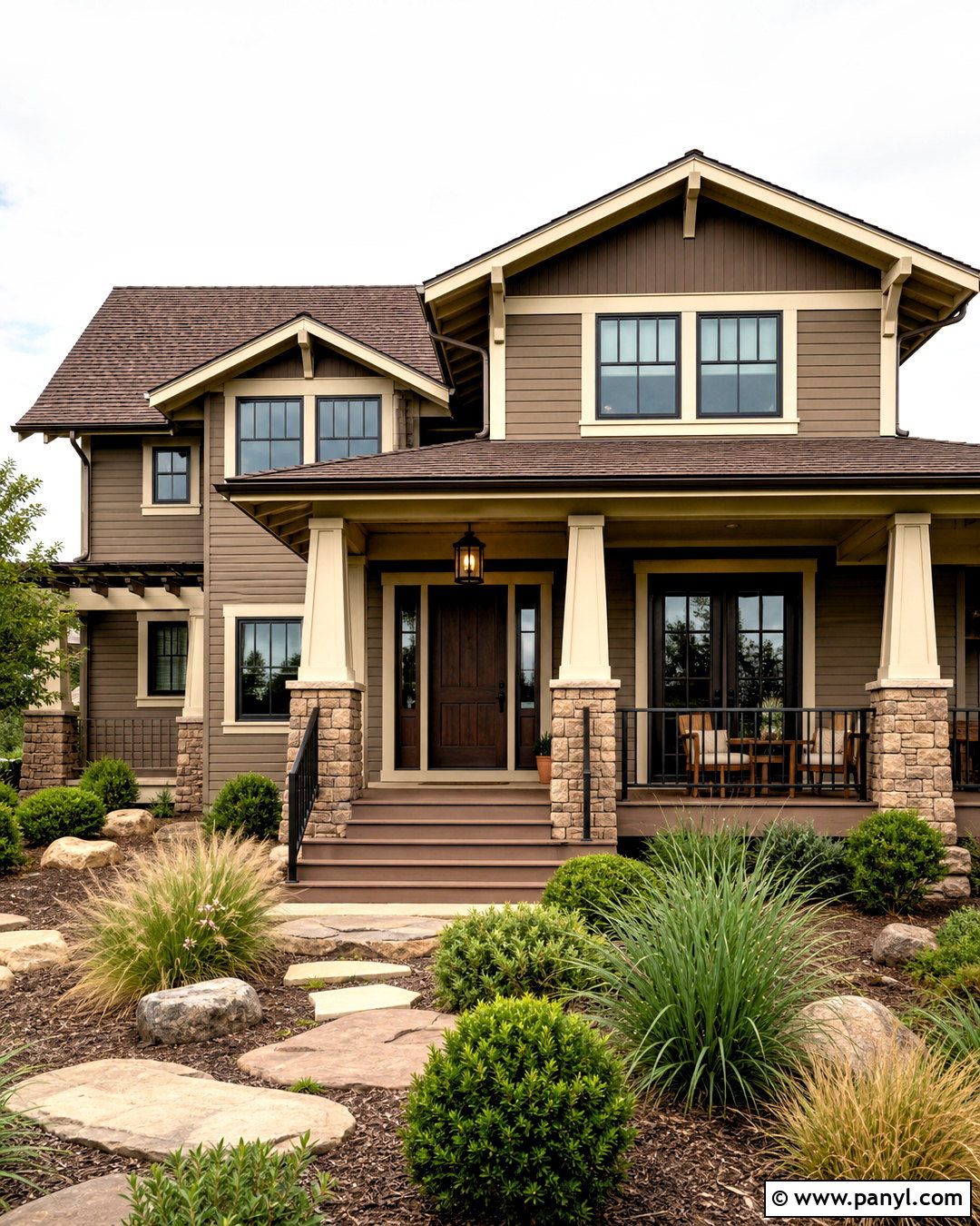 Taupe Exterior With Bronze Accents - 20 home painting ideas exterior ideas