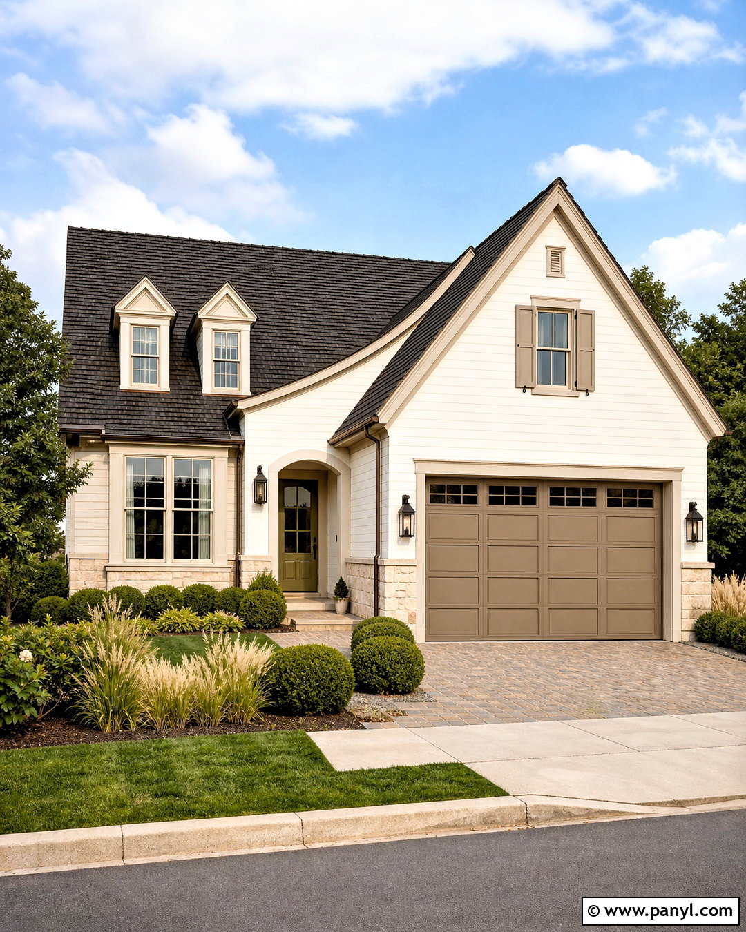 Taupe Garage Door - 20 garage door paint colors