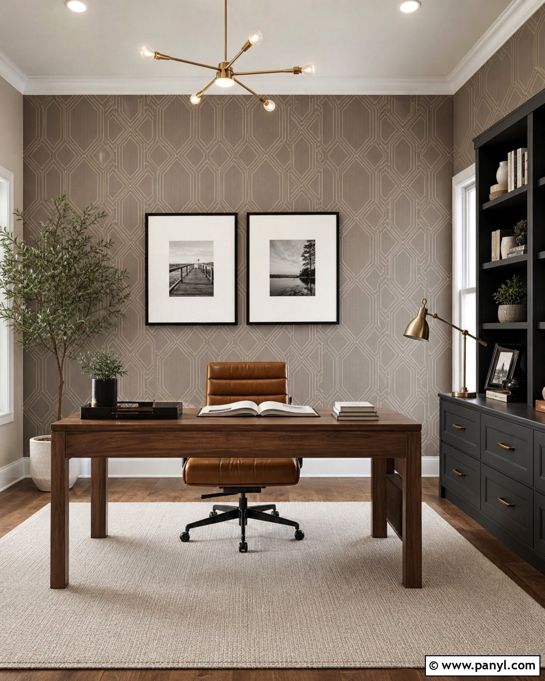 Taupe Geometric Wallpaper - 40 Wallpaper Colour Ideas