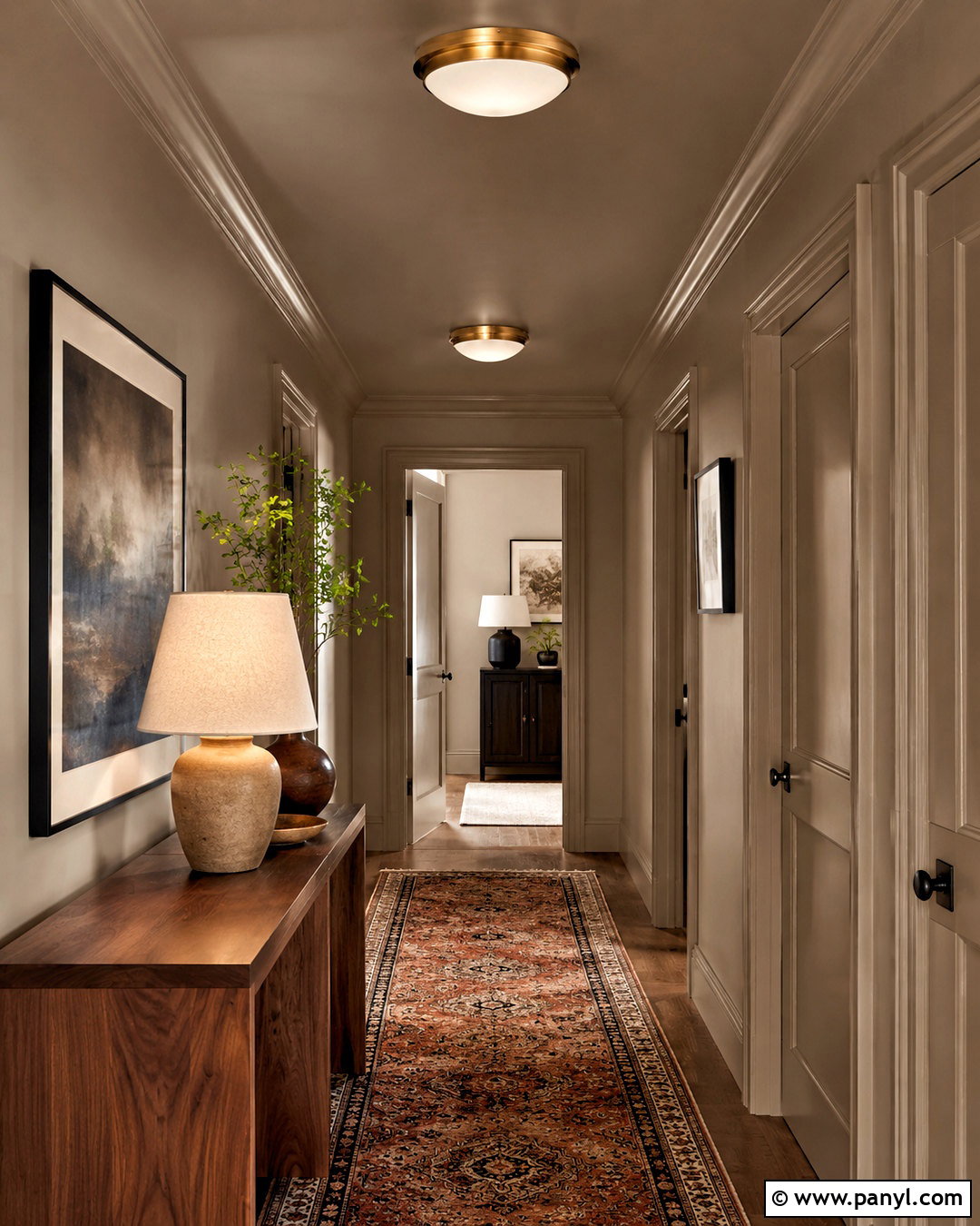 Taupe Hallway Ceiling And Walls - 20 ceiling painted same color as walls
