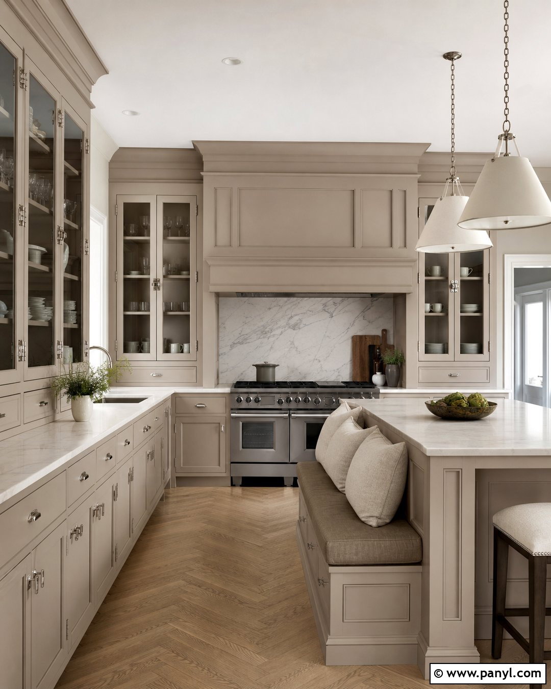 Taupe Kitchen Cabinets With Taupe Walls - 20 Kitchen Cabinets Matching Wall Color Ideas