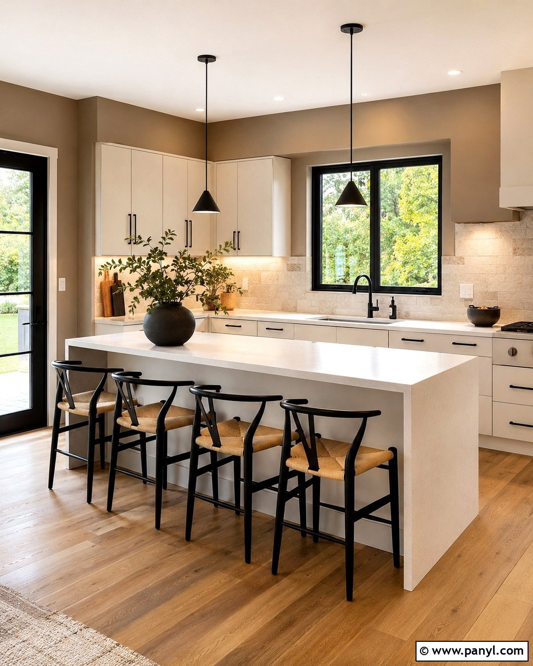 Taupe Kitchen Walls With Black Accents - 20 Taupe Color Kitchen Walls