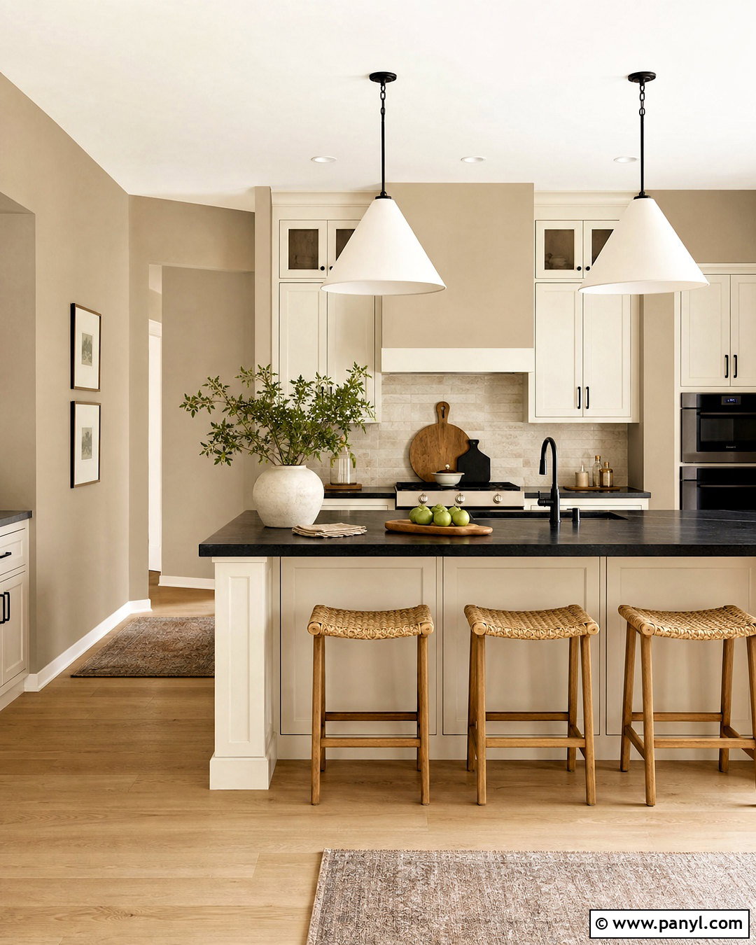 Taupe Kitchen Walls With Black Countertops - 20 taupe kitchen walls