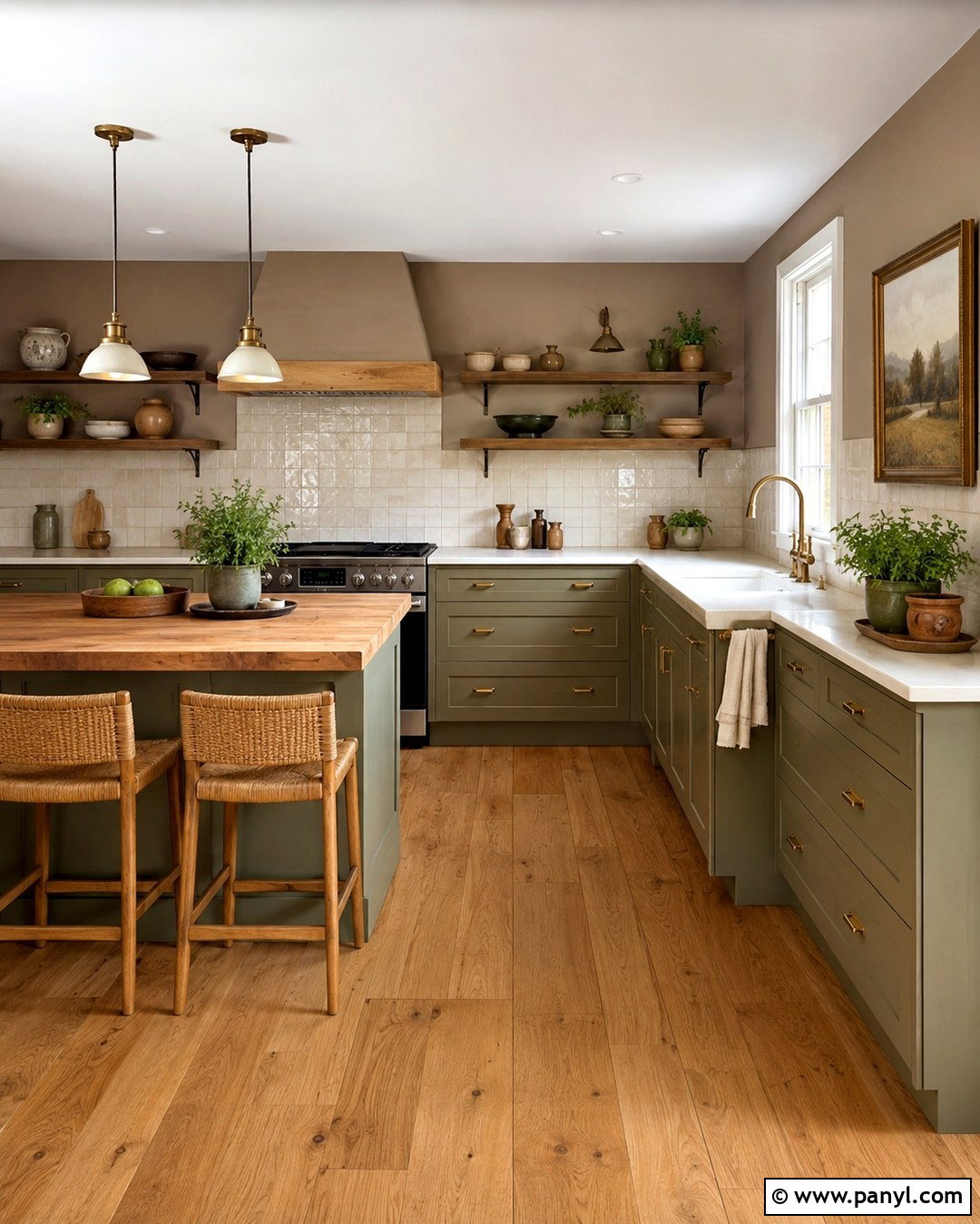 Taupe Kitchen Walls With Sage Green Cabinets - 20 Taupe Color Kitchen Walls