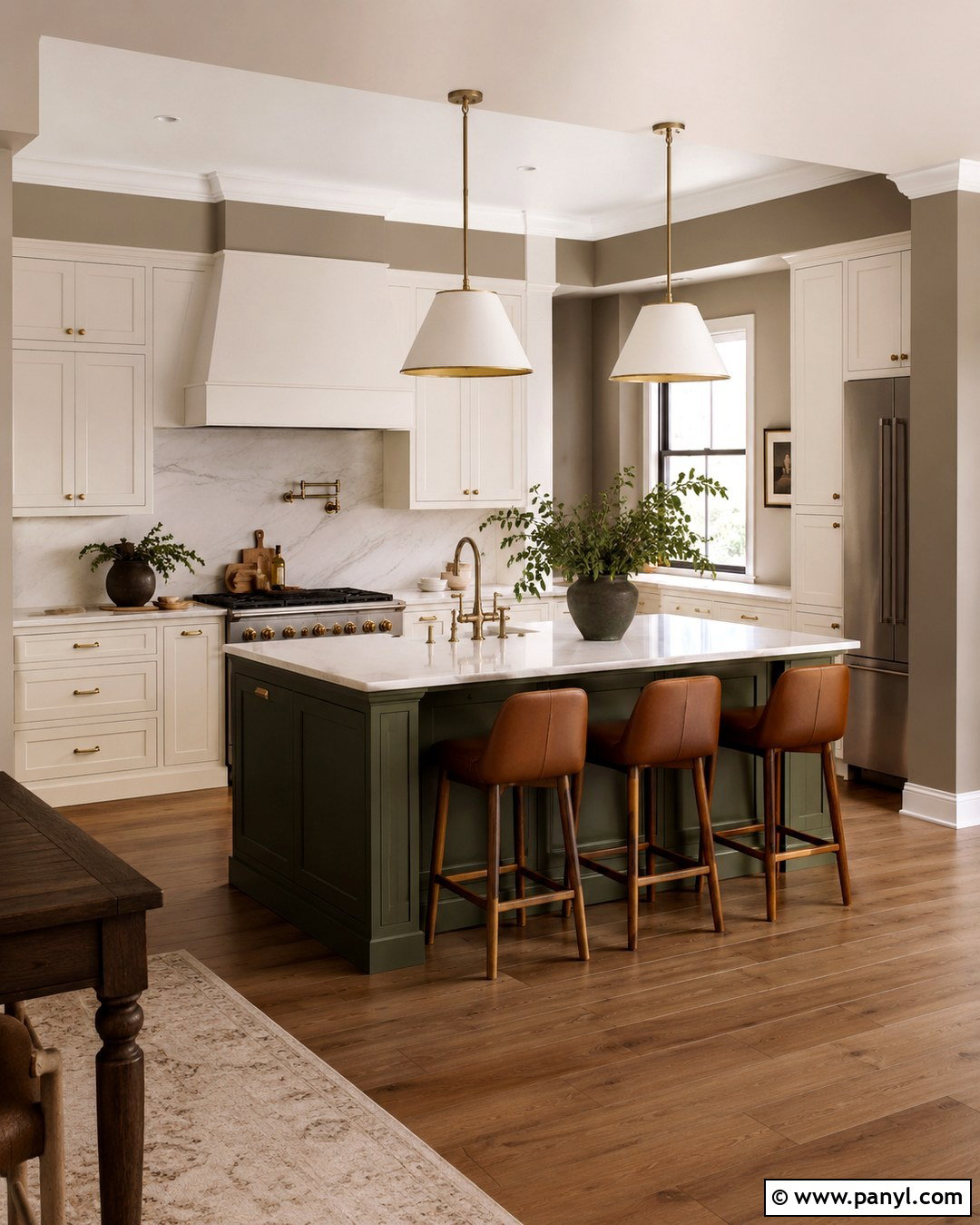 Taupe Kitchen Walls With Two Tone Cabinets - 20 Taupe Color Kitchen Walls