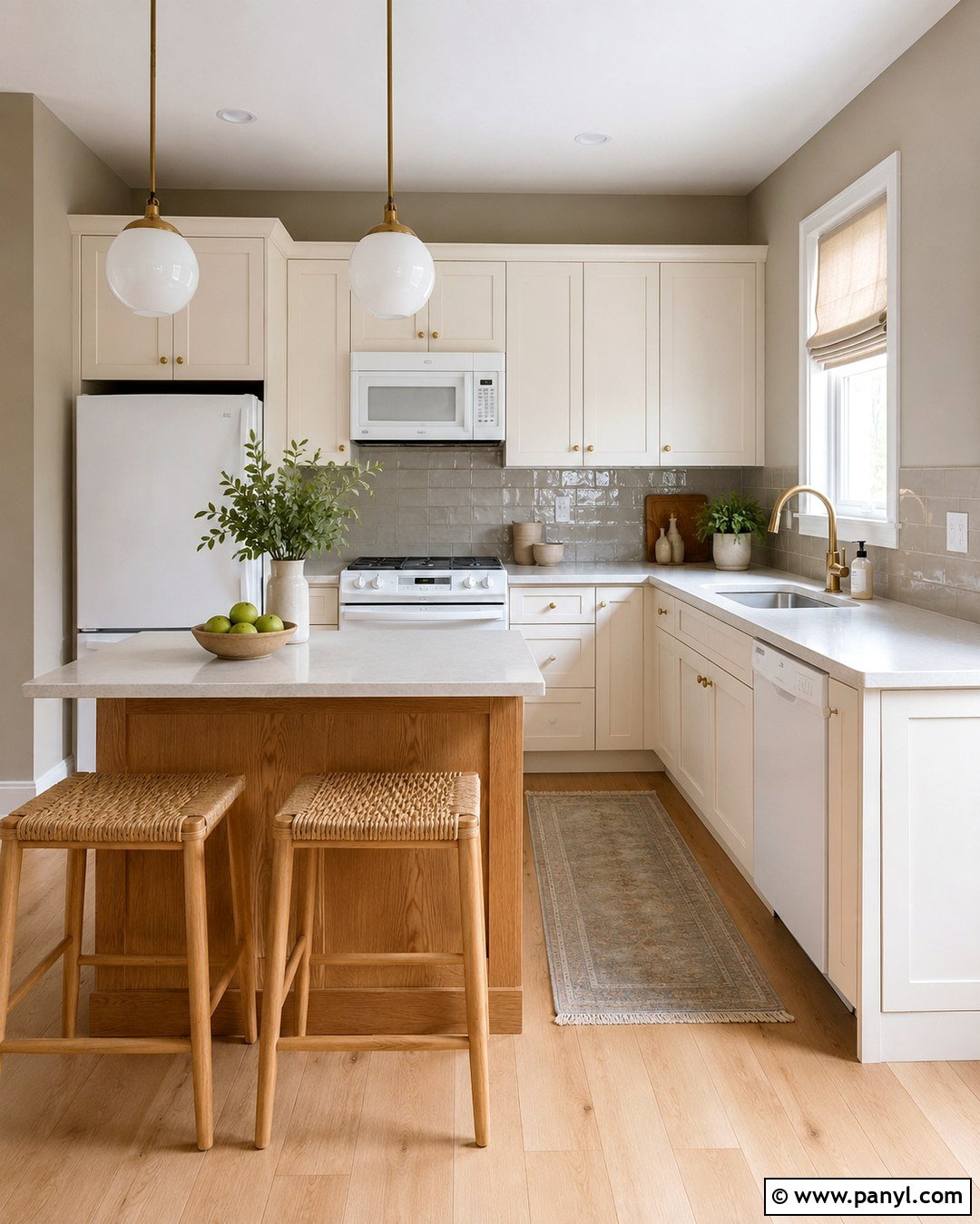 Taupe Kitchen Walls With White Appliances - 20 Taupe Color Kitchen Walls