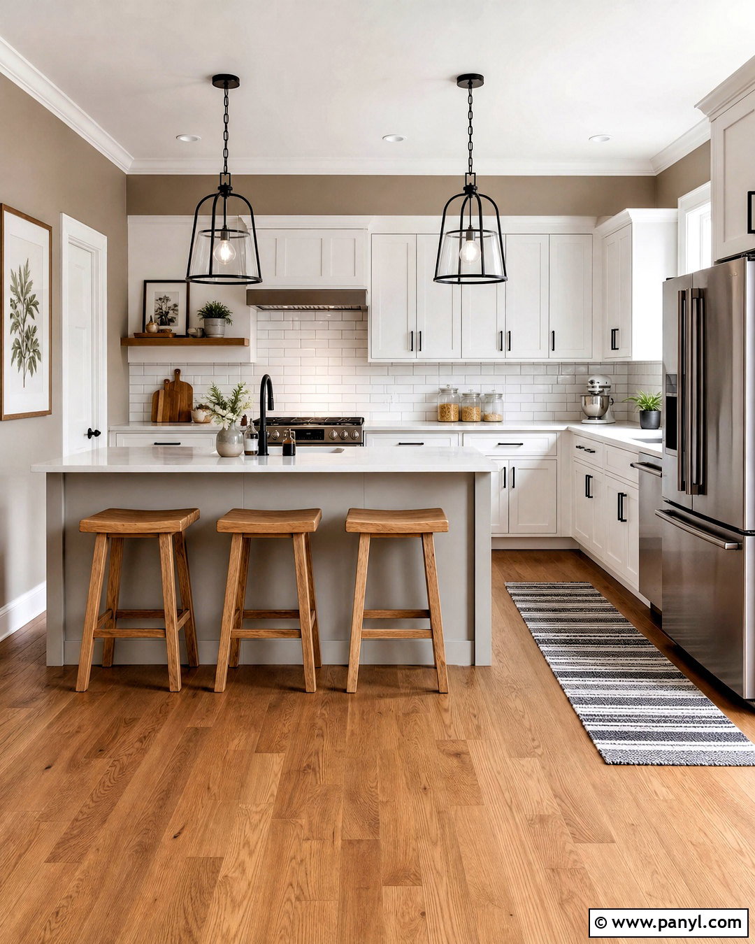 Taupe Kitchen Walls With White Subway Tile - 20 taupe kitchen walls