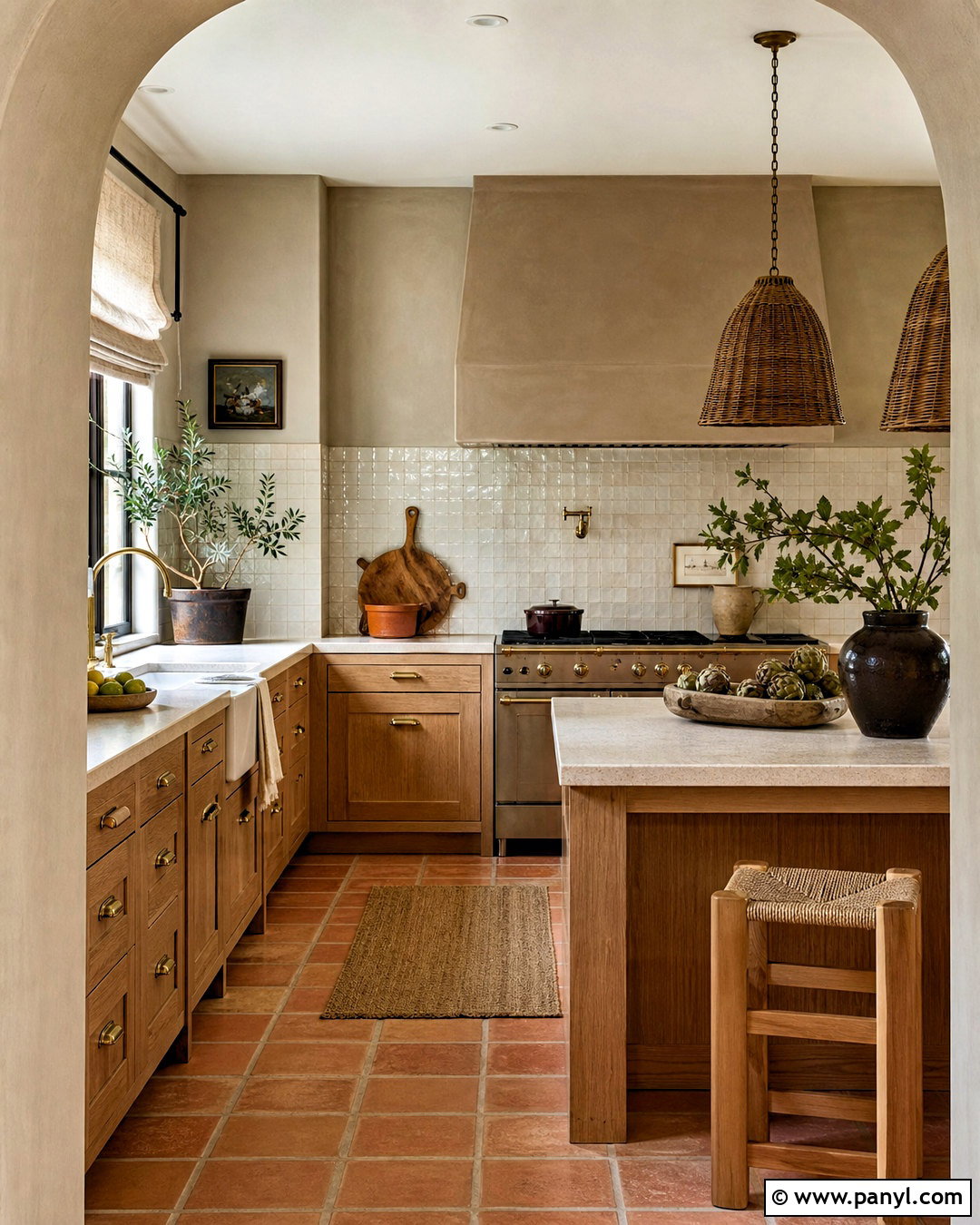 Taupe Kitchen Walls With Zellige Tile - 20 taupe kitchen walls