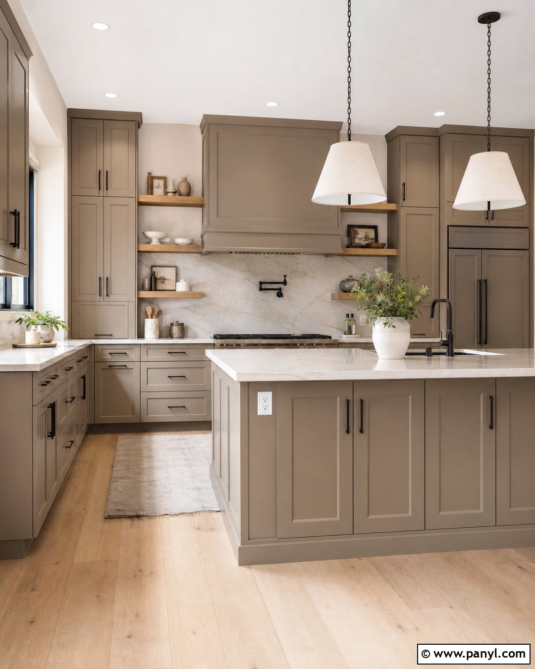 Taupe Kitchen - 20 Current Kitchen Color Trends
