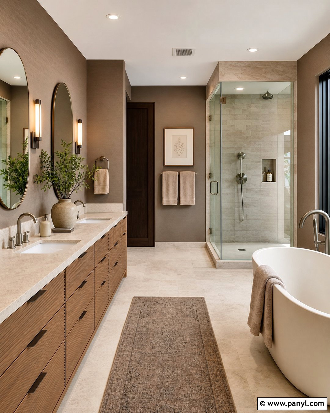 Taupe Lime Wash Bathroom - 20 Lime Wash Walls In Bathroom Ideas