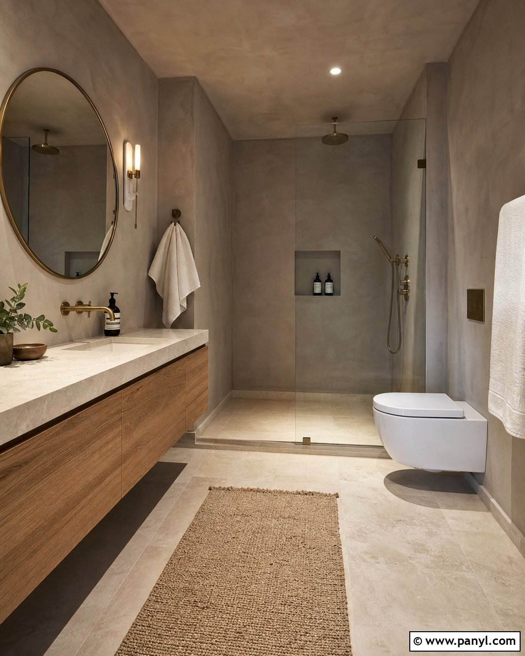 Taupe Limewash Bathroom - 25 Limewash Walls And Ceiling Ideas