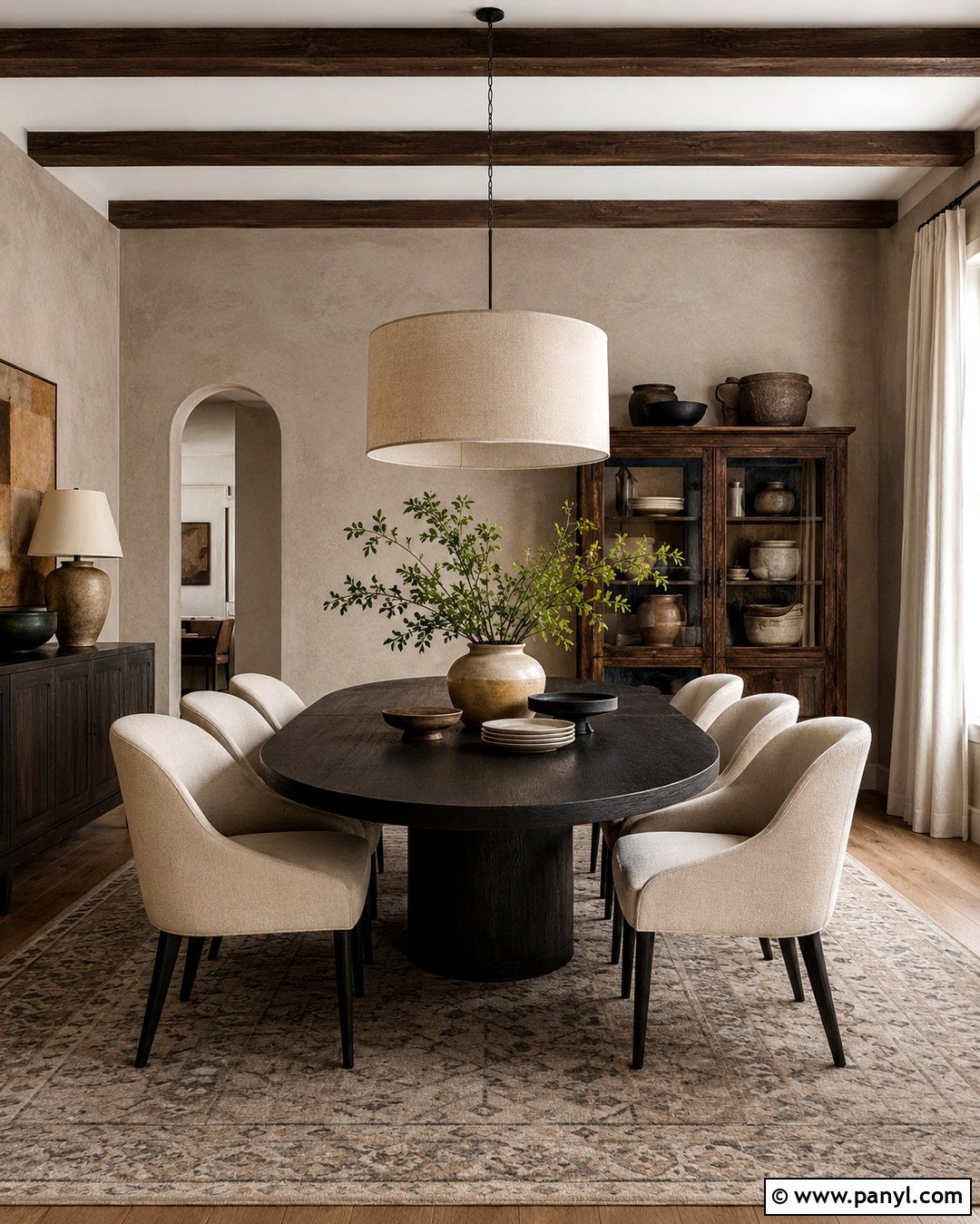 Taupe Limewash Dining Room - 20 Limewash Painted Walls
