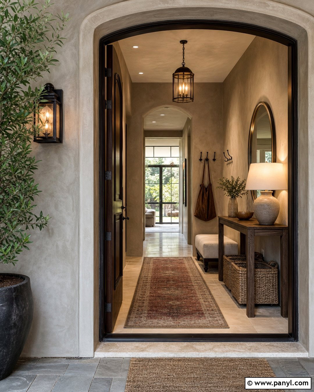 Taupe Limewash Entryway - 25 Taupe Limewash Walls