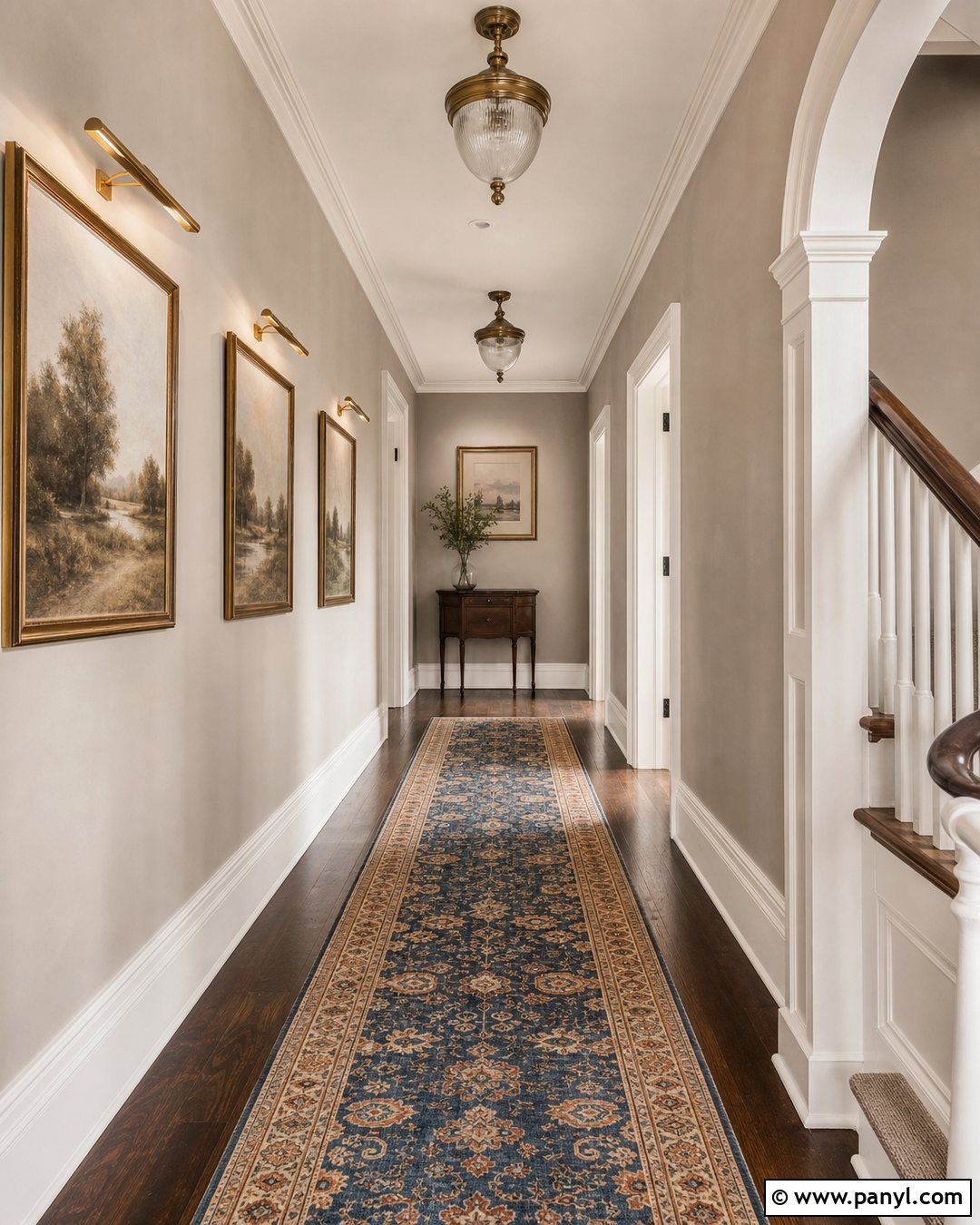 Taupe Limewash Hallway - 25 Taupe Limewash Walls