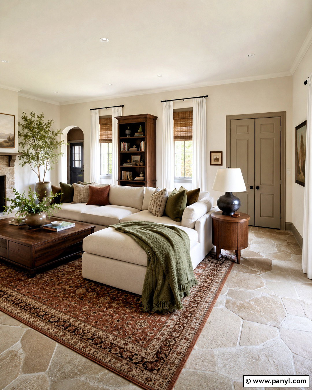 Taupe Painted Baseboards With Ivory Walls - 20 painted baseboards