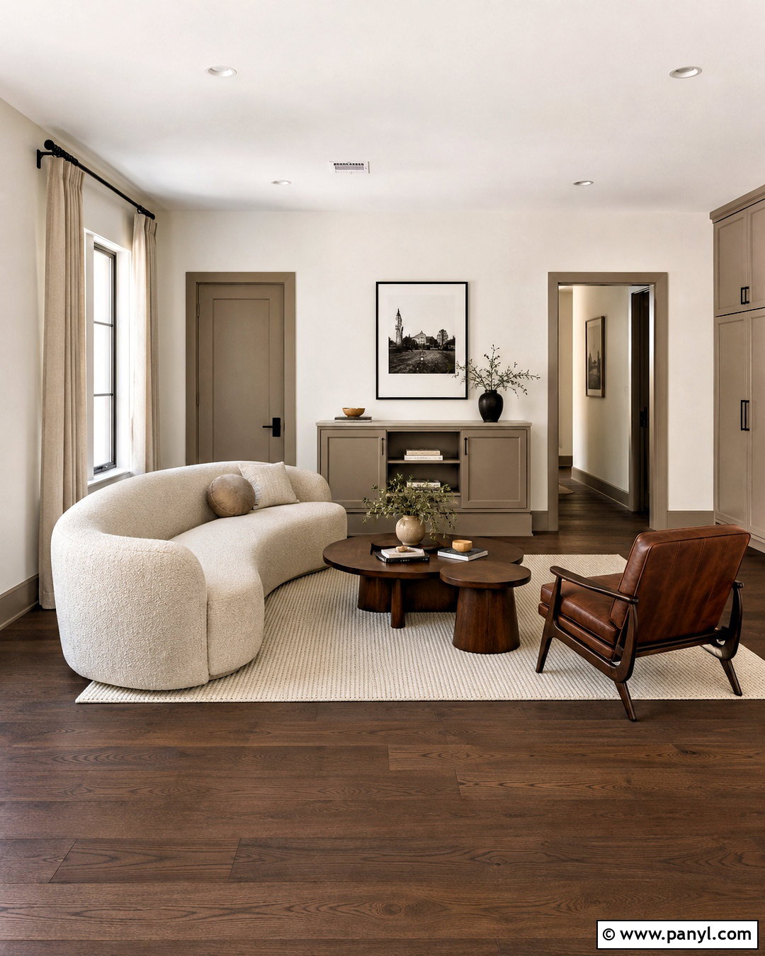 Taupe Painted Skirting With White Walls - 20 White Walls Painted Skirting Ideas
