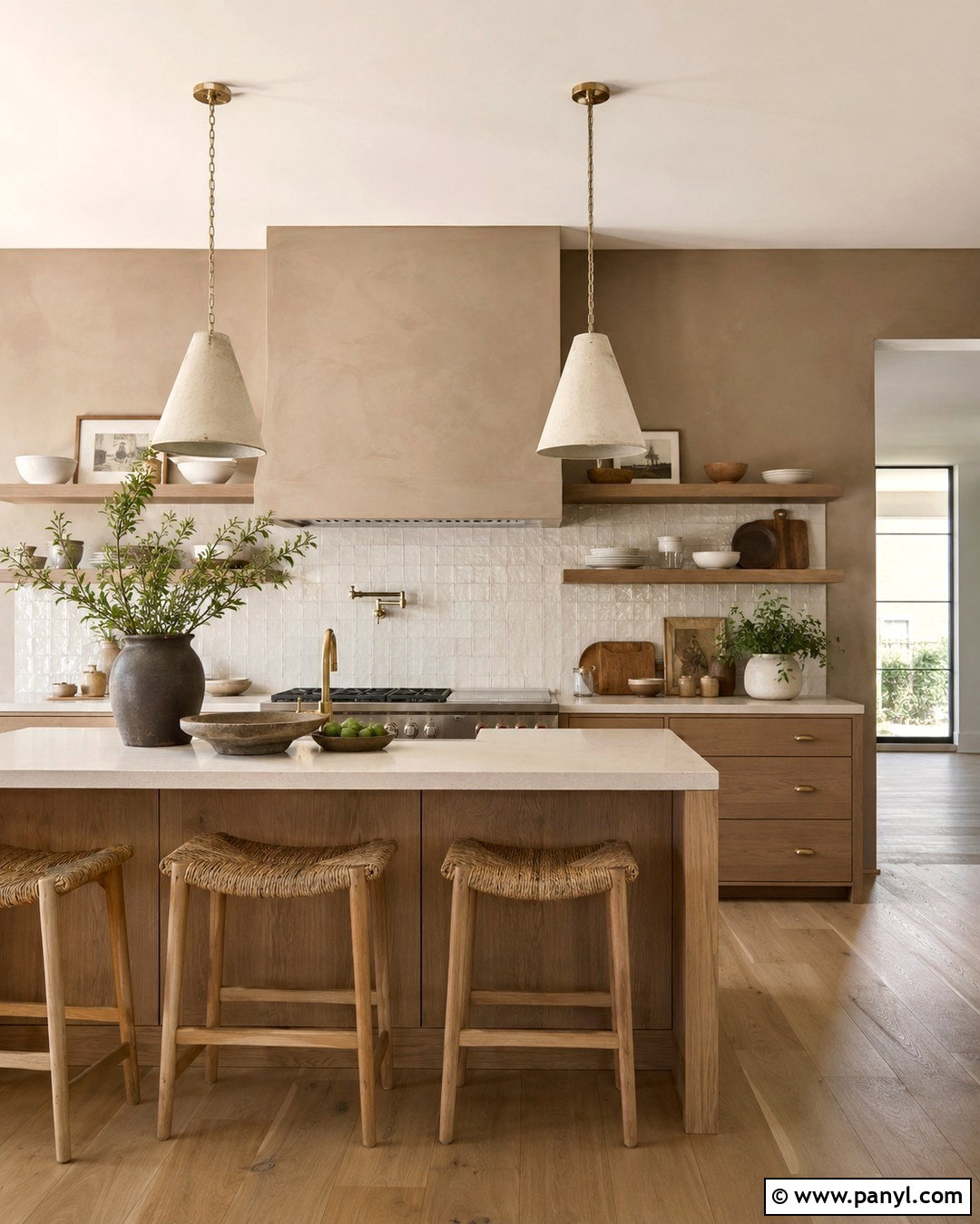 Taupe Roman Clay Kitchen - 20 Roman Clay Paint Walls