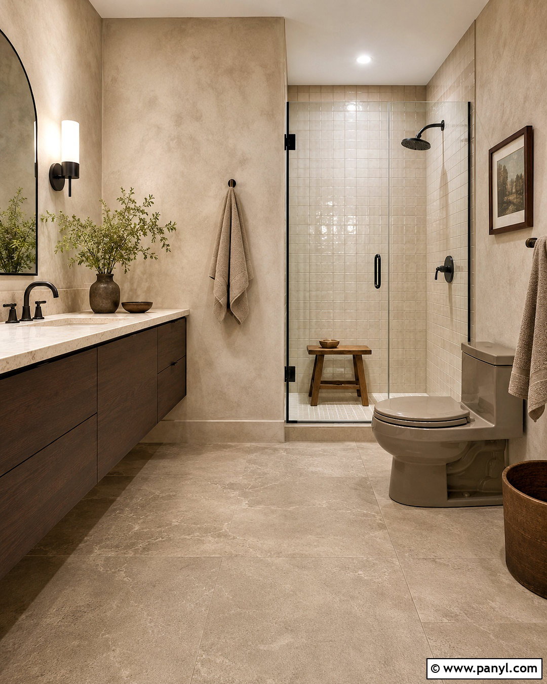 Taupe Toilet Bathroom - 35 Toilet Color Ideas