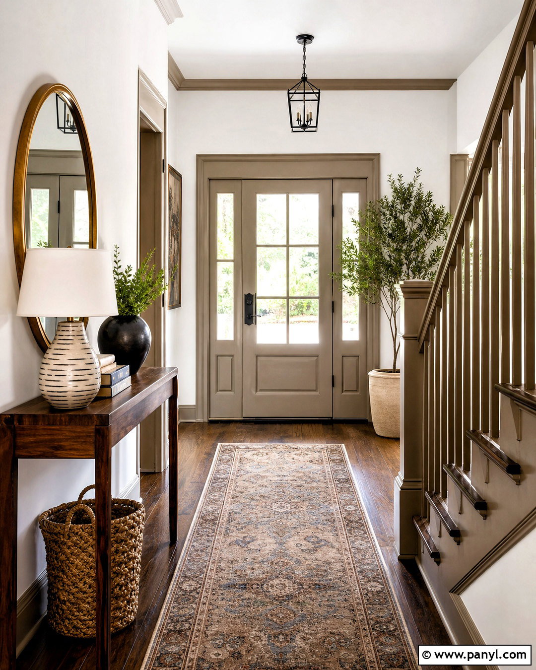 Taupe Trim With White Walls - 20 white walls with different color trim ideas