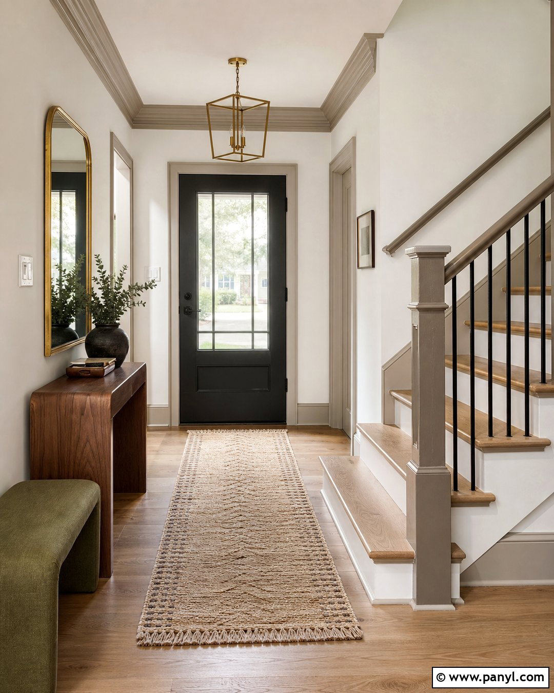 Taupe Trim With White Walls - 25 White Wall Colored Trim Ideas