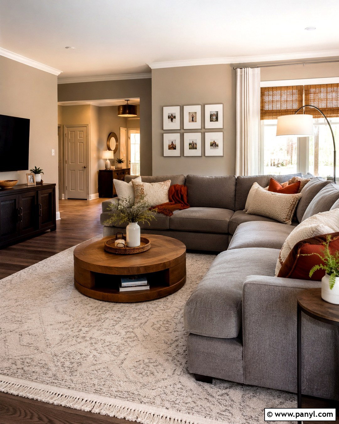 Taupe Walls With A Gray Sectional - 20 Taupe Walls Grey Couch Ideas