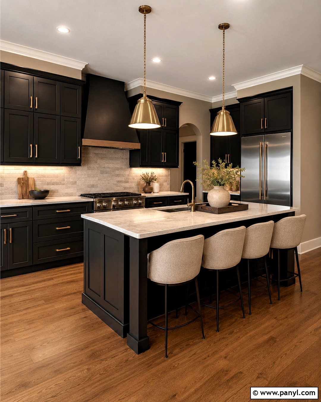 Taupe Walls With Black Cabinets - 20 What Wall Color Goes With Black Cabinets