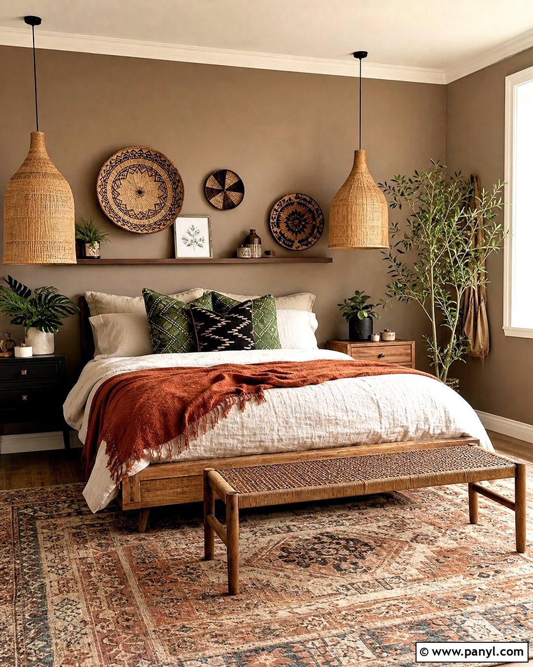 Taupe Walls With Boho Decor - 20 taupe walls bedroom ideas