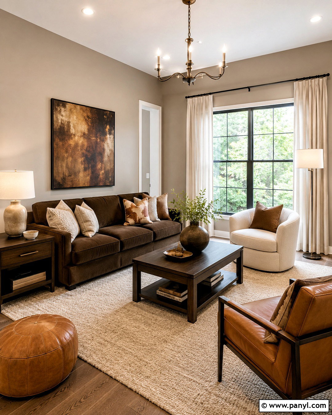 Taupe Walls With Chocolate Brown - 35 Taupe Wall Color Ideas