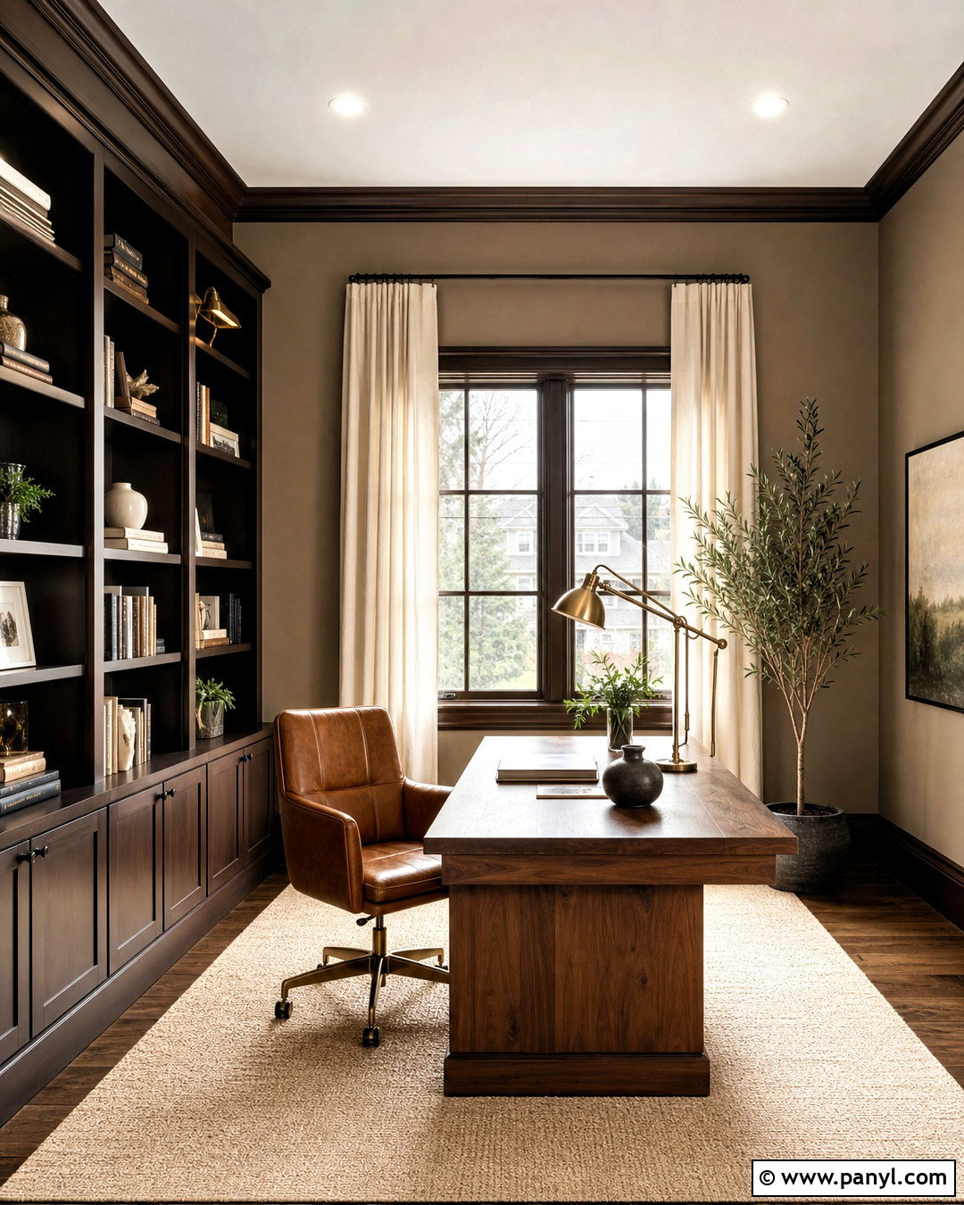 Taupe Walls With Dark Brown Trim - 20 wall and trim colors ideas