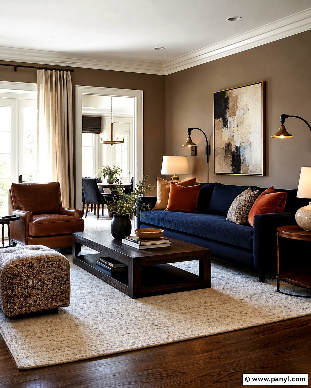 Taupe Walls With Navy Blue Sofa - 20 Wall Color For Navy Blue Sofa Ideas