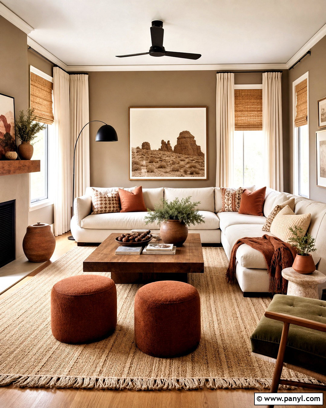 Taupe Walls With Terracotta Accents - 20 taupe walls living room ideas