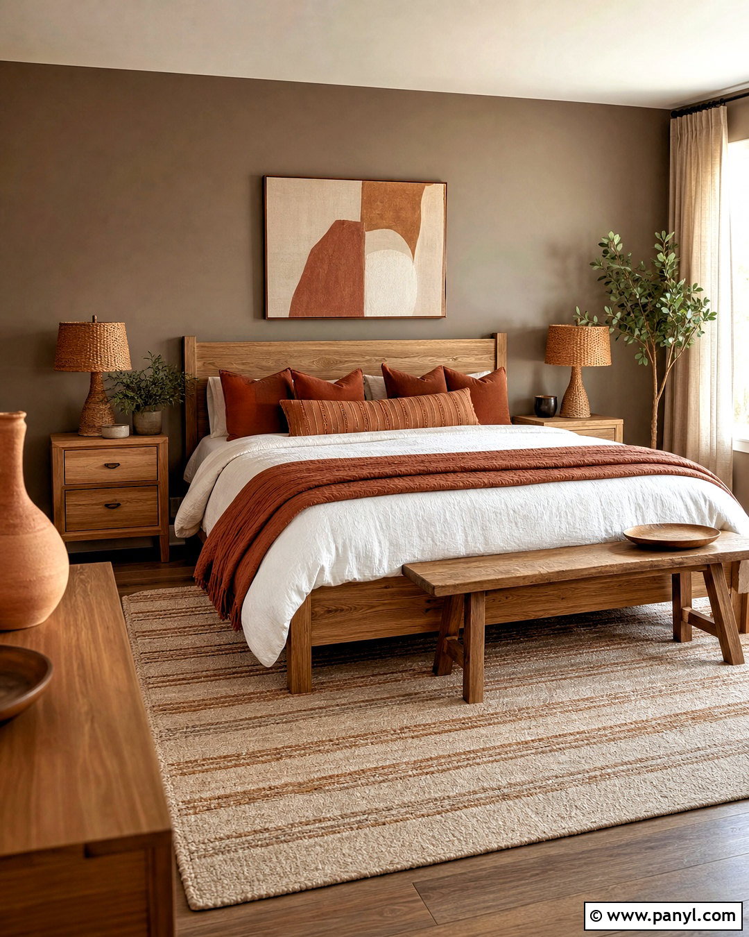 Taupe Walls With Terracotta Decor - 20 taupe walls bedroom ideas