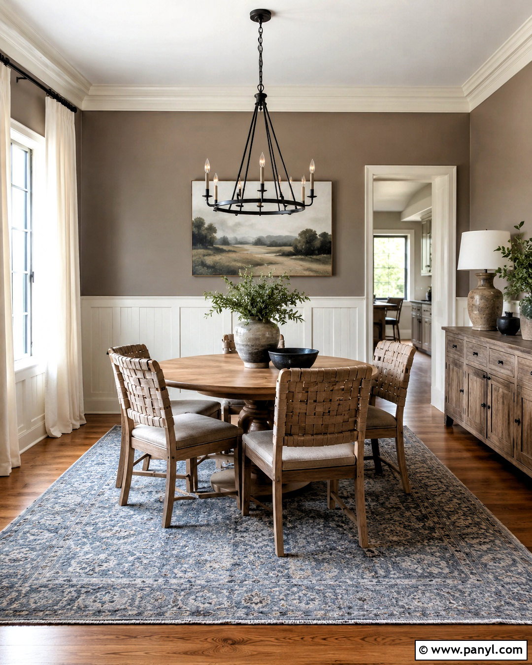 Taupe Walls With White Wainscoting - 35 Taupe Wall Color Ideas