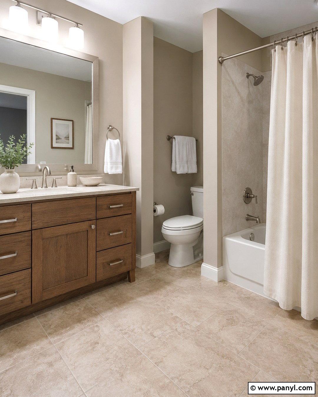 Taupe With Beige Tile - 20 Colors That Go With Beige Tile Ideas