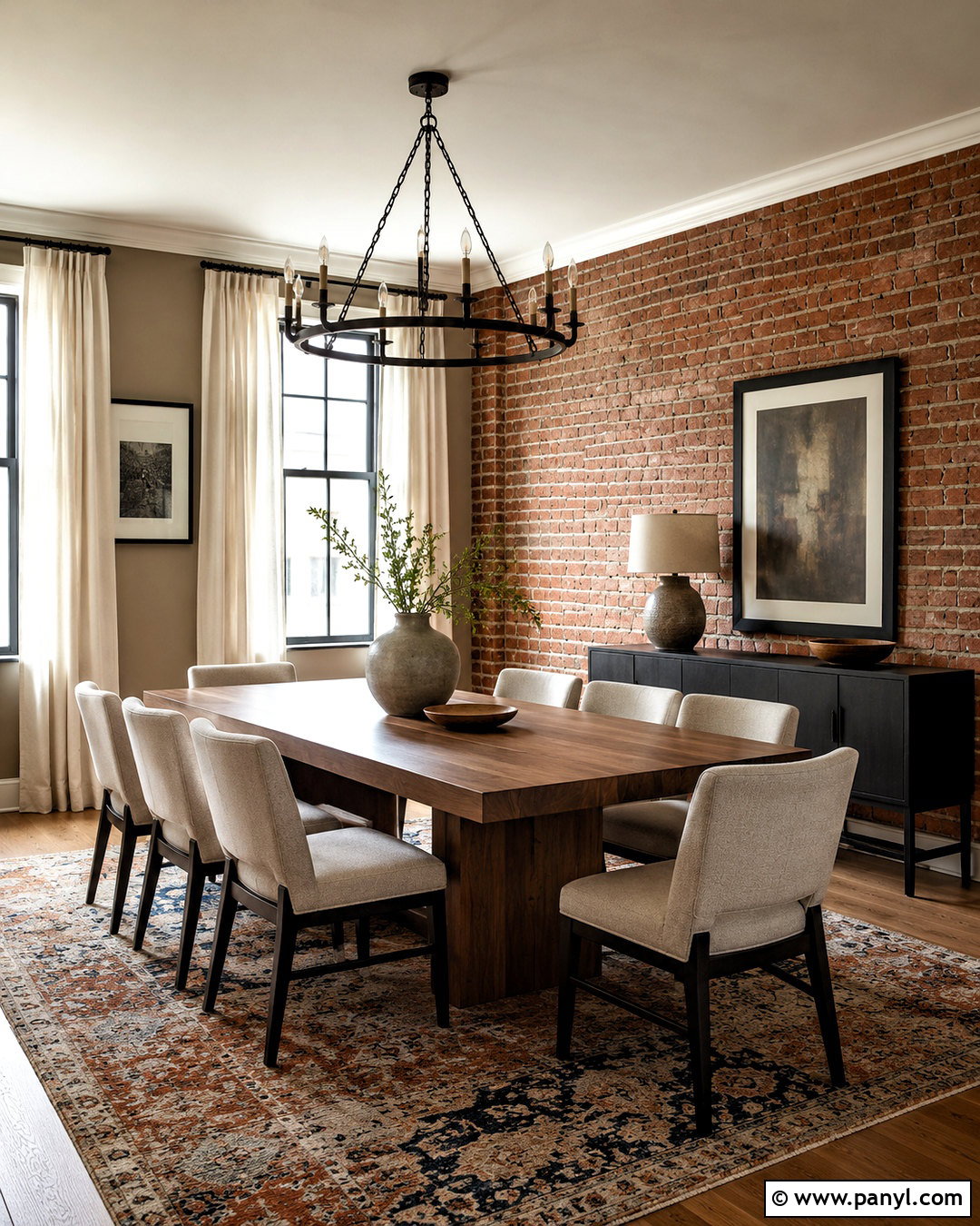 Taupe With Red Brick - 20 colors that go with brick interior ideas