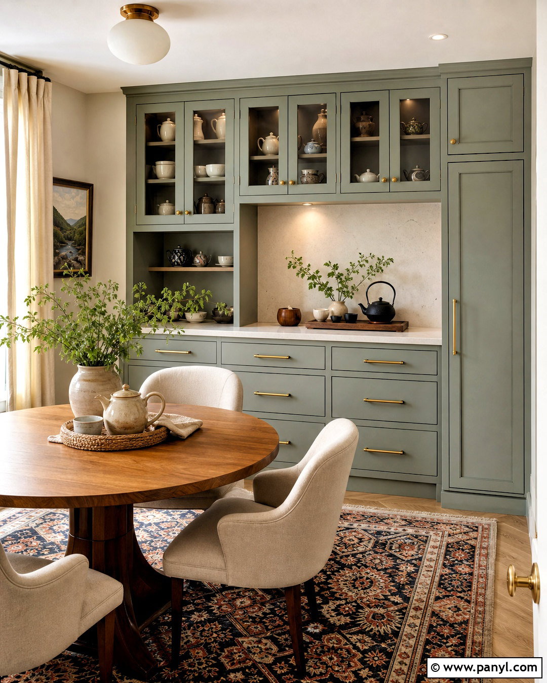 Tea Room With Built-In Storage - 20 tea room design ideas