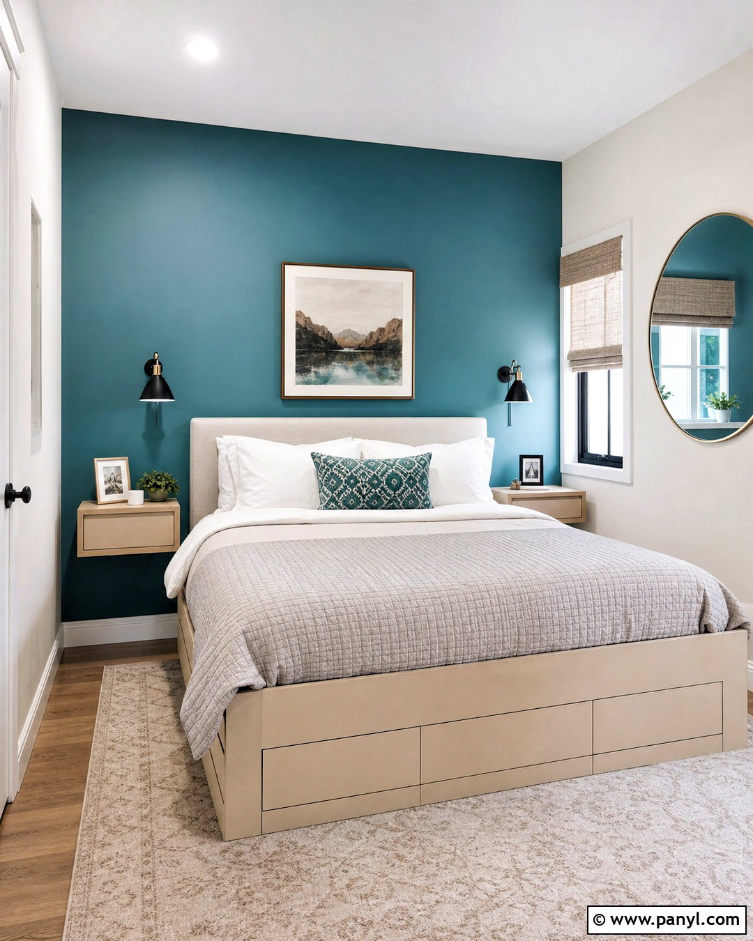 Teal Accent Wall For A Small Bedroom - 20 teal accent wall bedroom ideas
