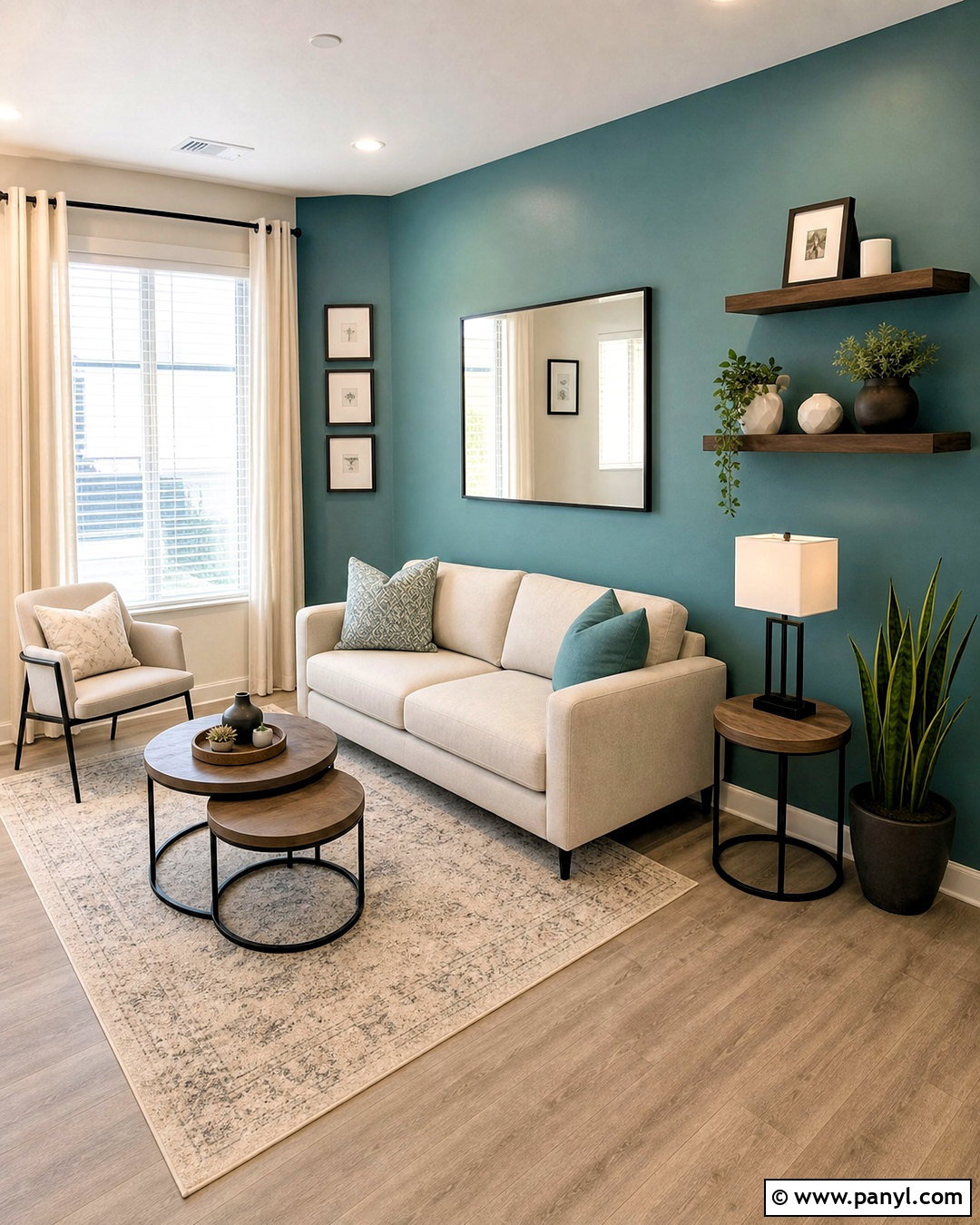Teal Accent Wall For Small Living Room - 20 teal accent wall living room ideas