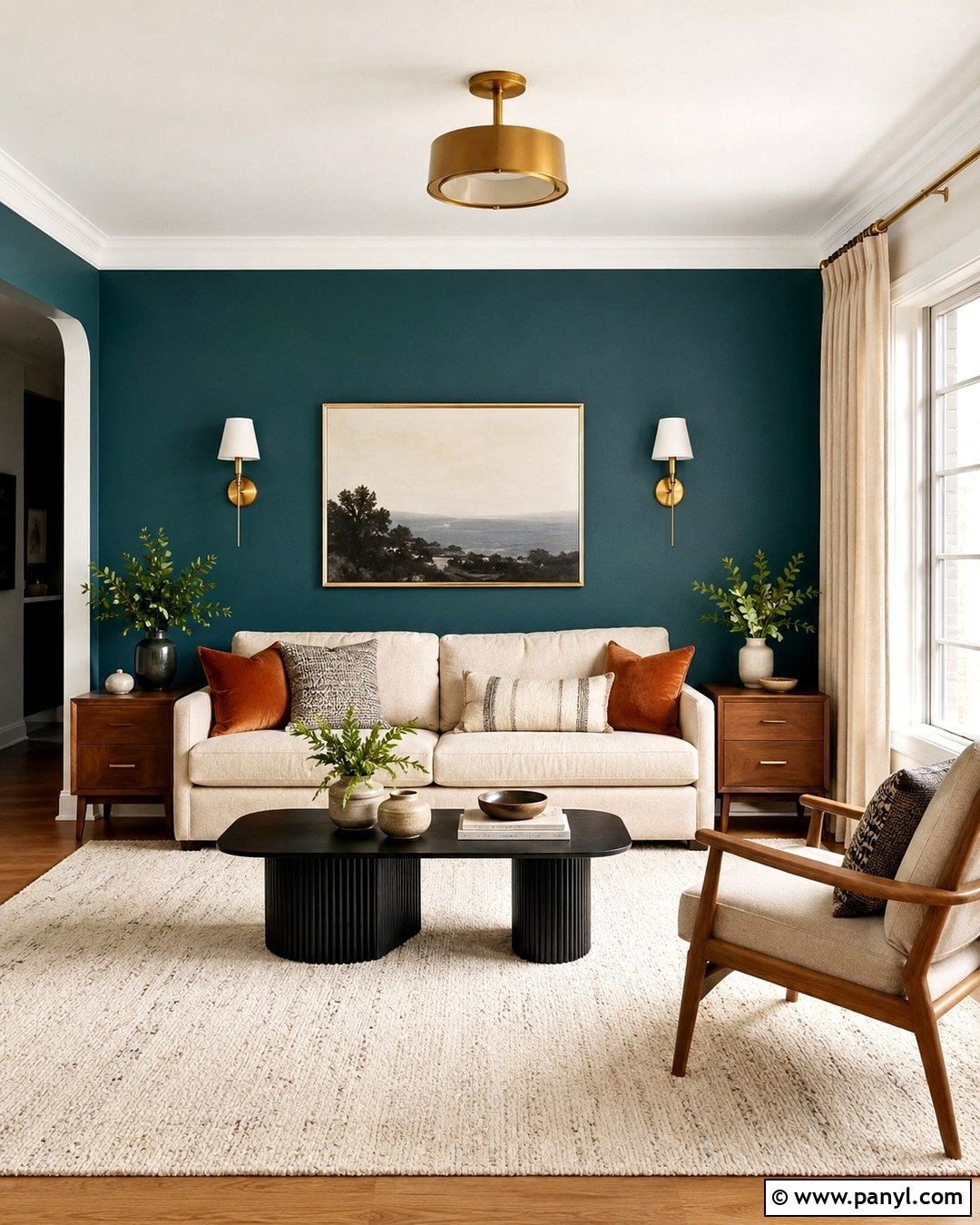 Teal Accent Wall Living Room - 20 Teal Accent Walls