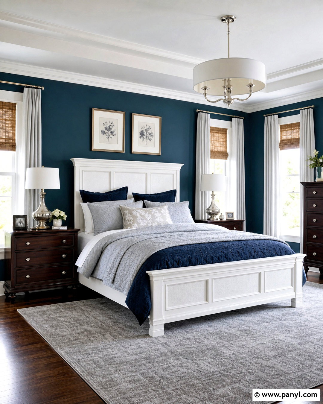 Teal Accent Wall With White Trim - 20 teal accent wall bedroom ideas