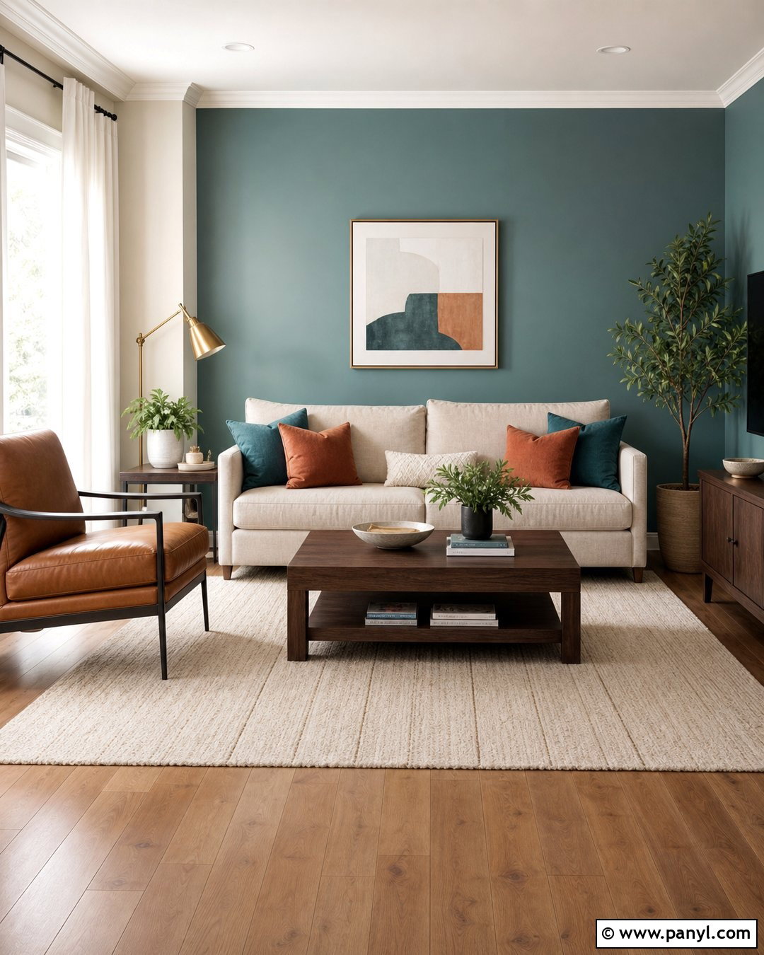 Teal Accent Wall - 20 Accent Wall Colors That Go With Beige Ideas
