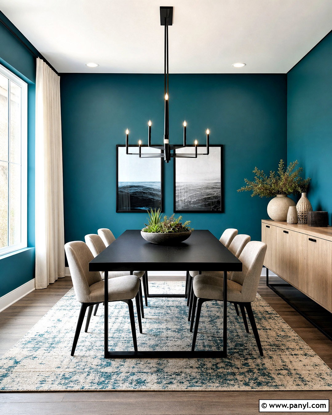 Teal And Black Dining Room - 20 teal dining room ideas