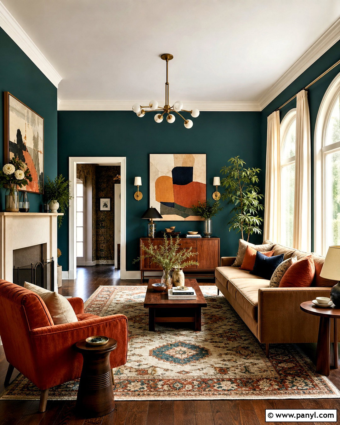 Teal And Burnt Orange Room - 20 aesthetic room colour ideas