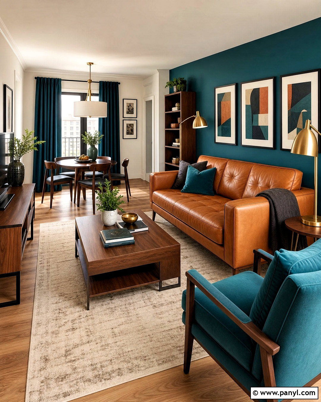 Teal And Caramel Apartment Color Palette - 20 apartment color palette ideas