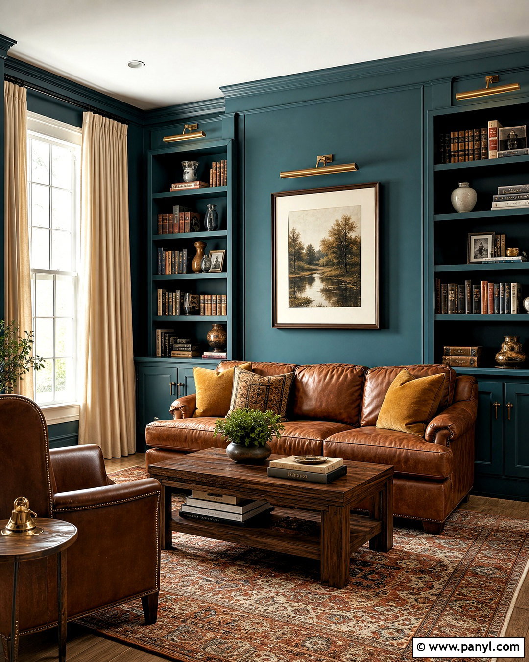 Teal And Cognac Paint Color Palette - 20 interior paint color palette ideas