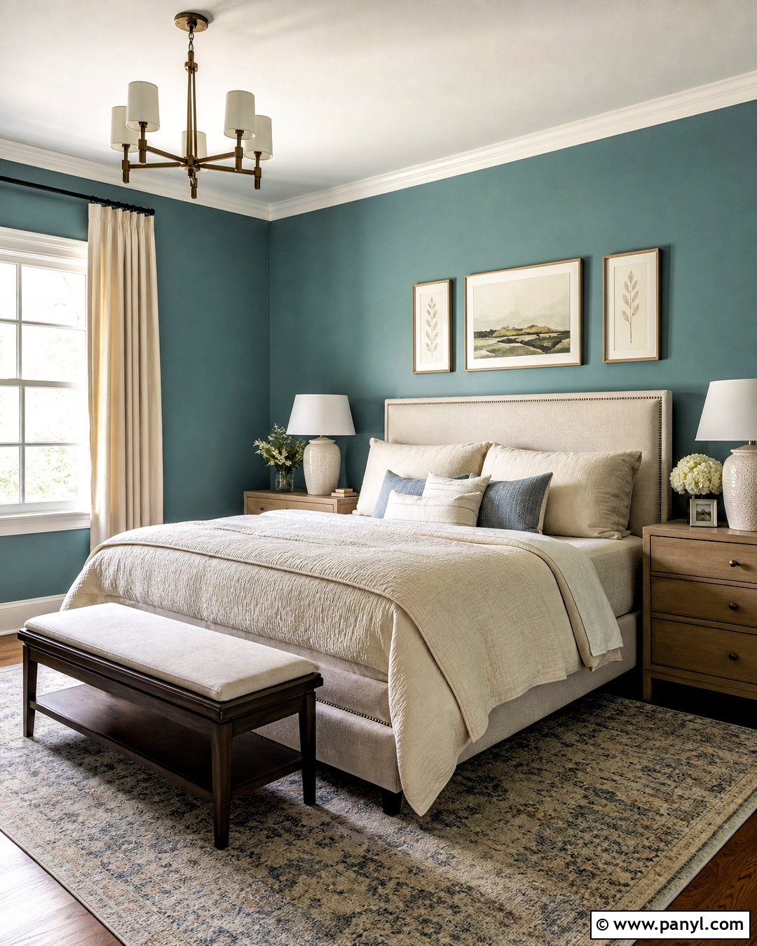 Teal And Cream Bedroom Walls - 20 teal walls