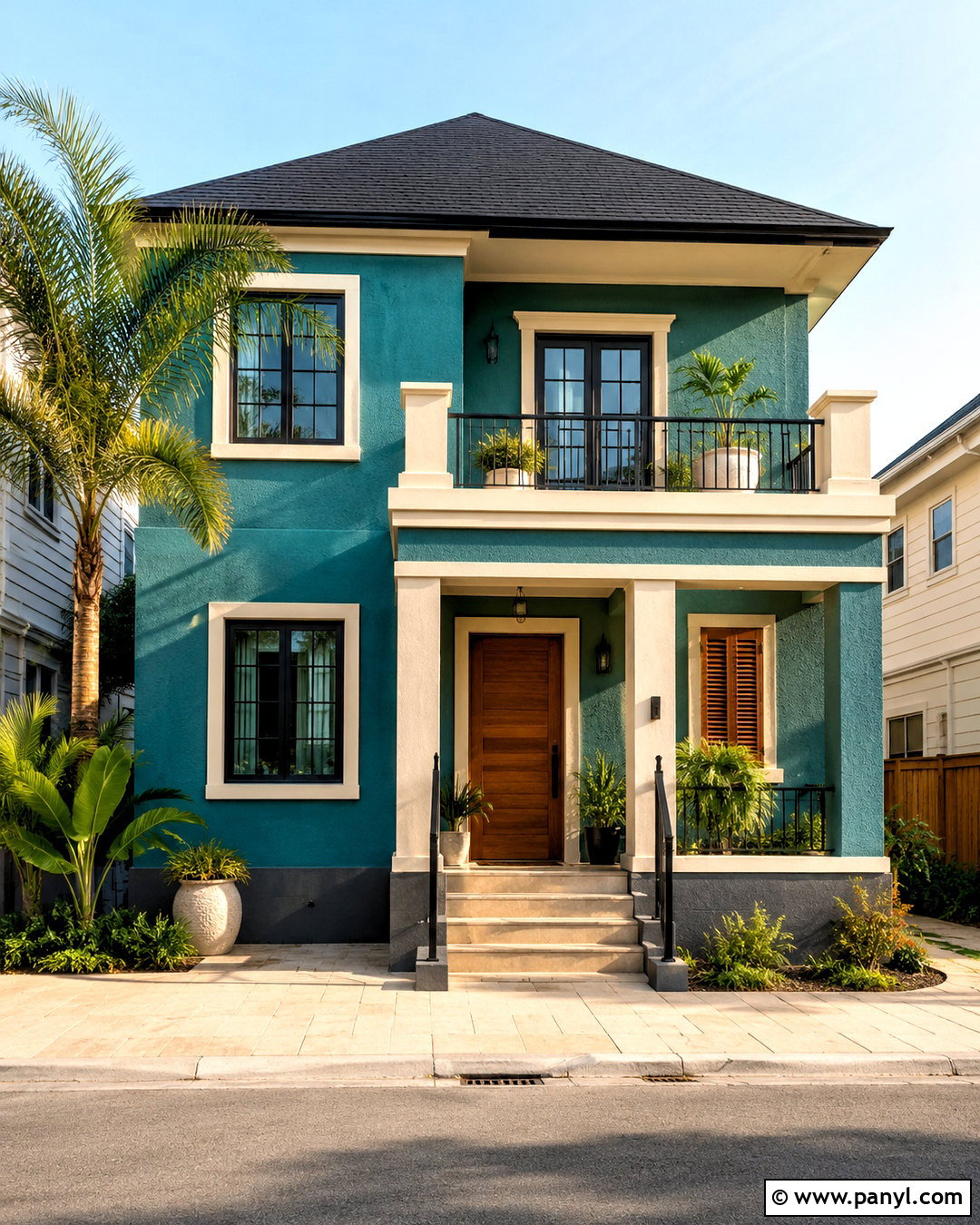 Teal And Cream Outer Wall - 20 outer wall colour combination ideas